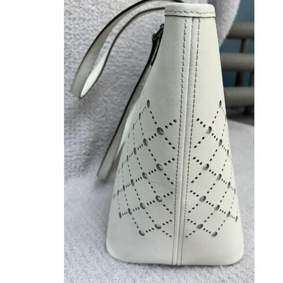 Michael Kors White Large Large Carryall Tote AS IS #62442 - Picture 4 of 16